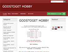 Tablet Screenshot of godstoget-hobby.dk